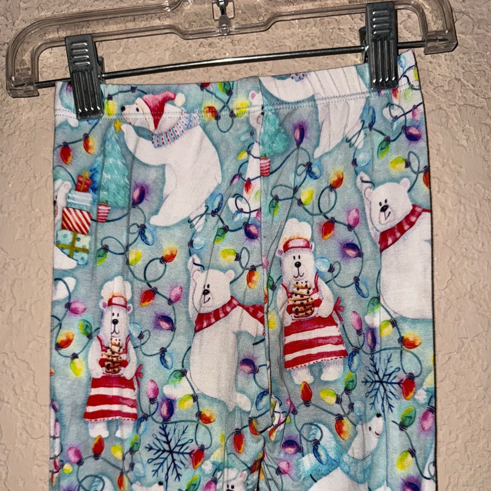 🔹SOLD🔹Birdie Bean 2Pc Kids Christmas 🎄 Polar Bear Pajamas - Size 6T - Picture 4 of 6